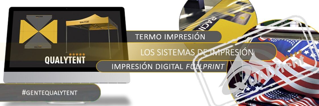 Sistemas de impressão para tendas Premium Qualytent
