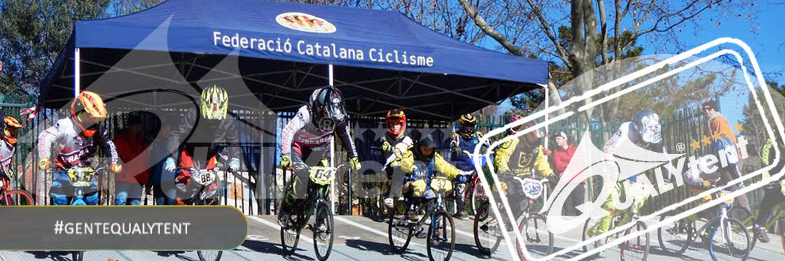 Tenda dobrável personalizada de 3x6m Federação Catalã de Ciclismo
