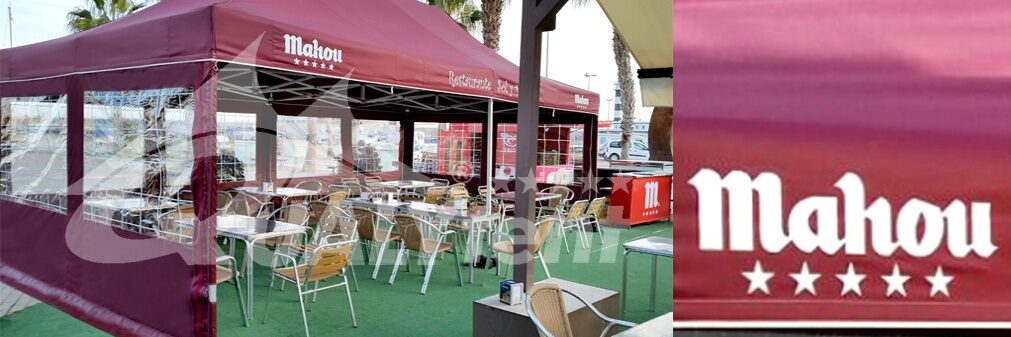 Tendas dobráveis ​​de 8x4m personalizadas para Mahou