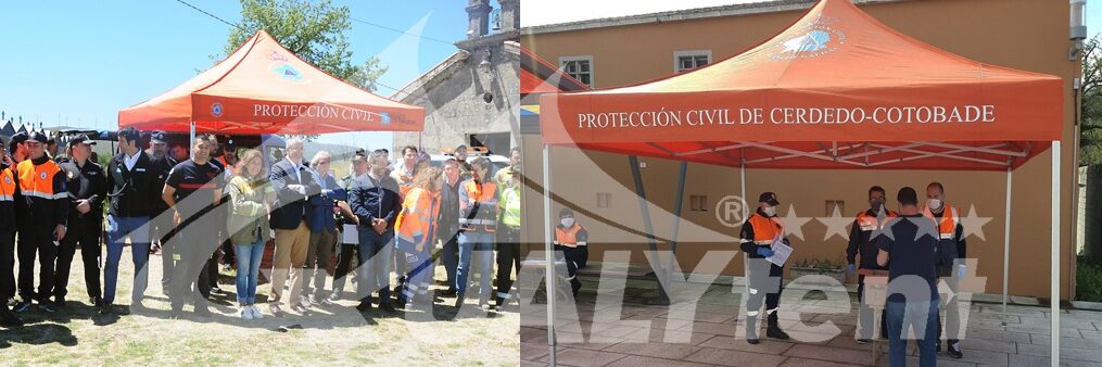 Tendas dobráveis ​​para proteção civil, tendas premium 4x4m