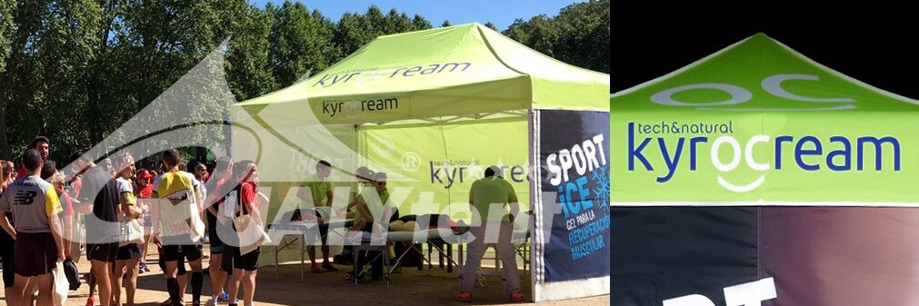 Tendas para desportos, tendas full print Kyrocream