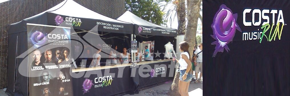 Tendas personalizadas Qualytent para Costa Music Festival