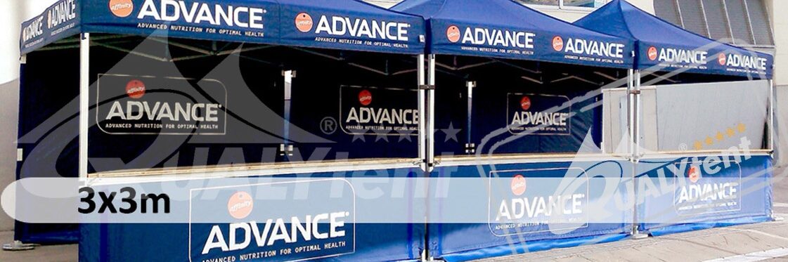 Tendas dobráveis Qualytent 3x3m Premium