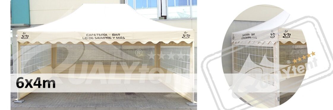 Tendas dobráveis Qualytent 6x4m Premium