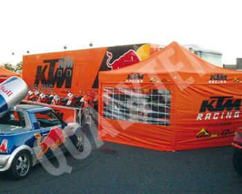 Tendas personalizadas para KTM da Qualytent