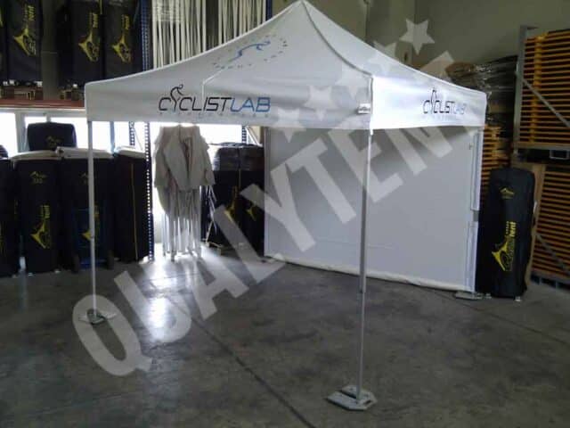 Tenda estampada para Cyclistlab de 3x3m