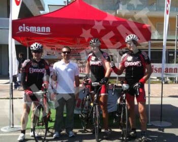 Tenda rotulada Eismann para eventos desportivos