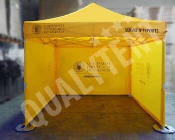 Tenda estampada para a Universidade Politécnica de Valencia