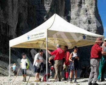Tenda personalizada para Club Alpino de 4x4m