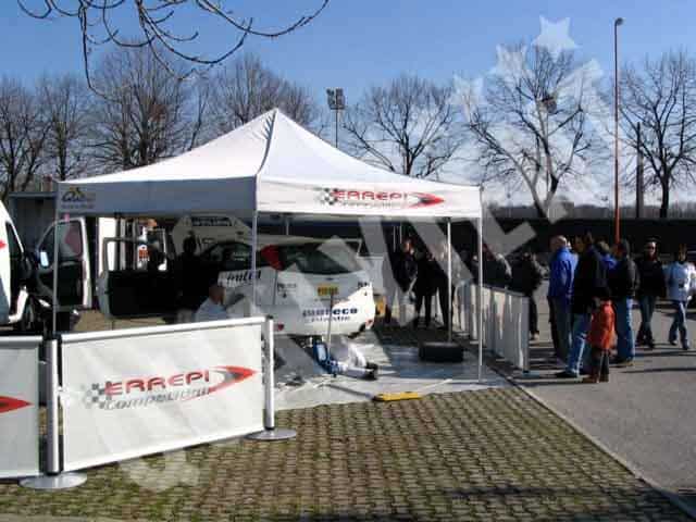 Tenda hexagonal para box de corridas