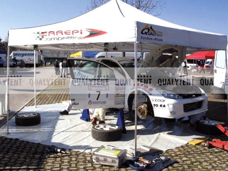 Tenda hexagonal para motor