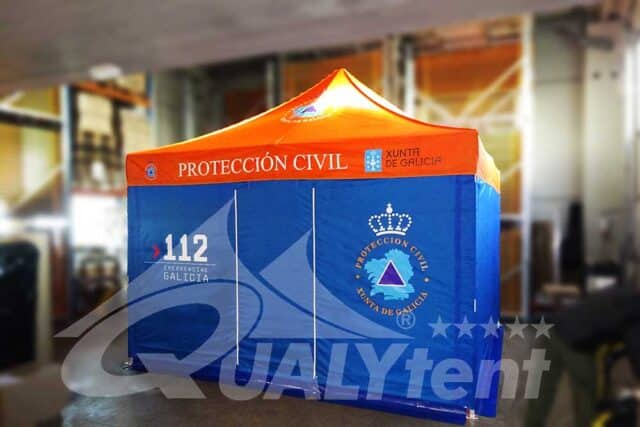 Tenda dobrável de 4x4m Rescue para a Proteção Civil