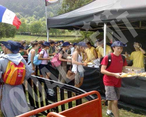 Tendas de 5x5m de cor preta