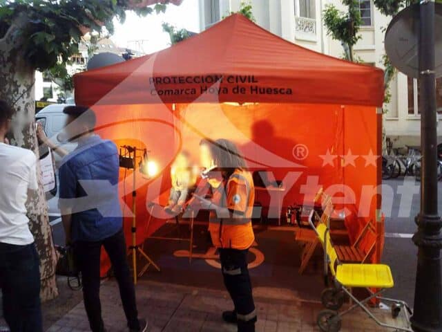 Qualytent, uma tenda dobrável Rescue de 3x3m de qualidade