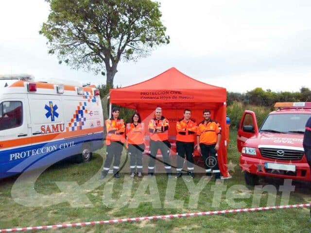 As nossas tendas dobráveis para hospital de campanha Rescue da Qualytent