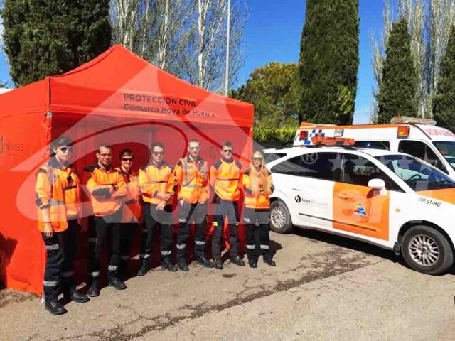 Tenda dobrável de 3x3m Rescue para a Proteção Civil da Comarca Hoya de Huéca