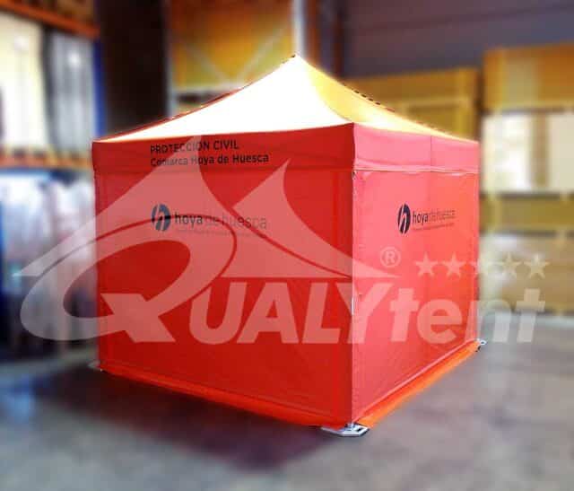 Tenda Rescue cor de laranja de 3 por 3