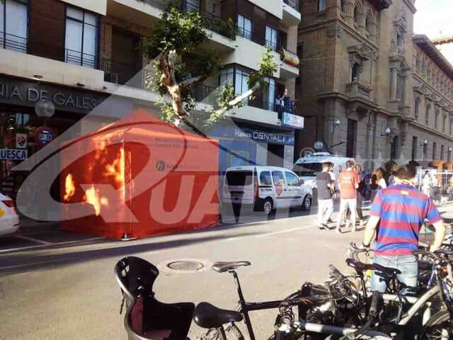 Tendas dobráveis para posto de comando avançado